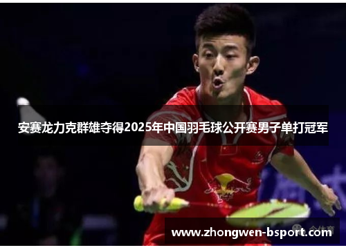 安赛龙力克群雄夺得2025年中国羽毛球公开赛男子单打冠军